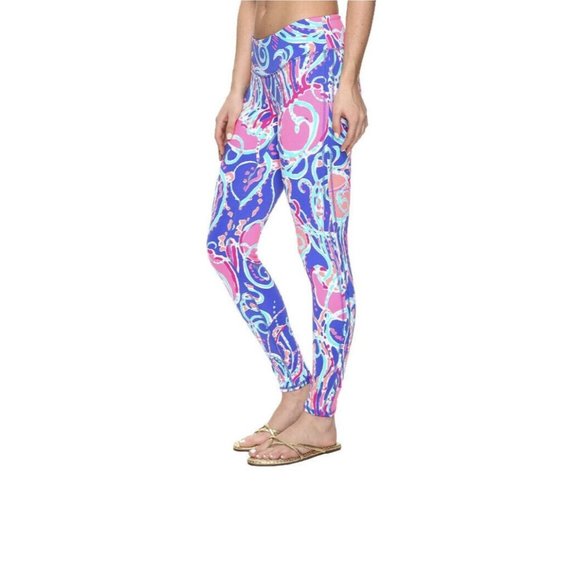 Lilly Pulitzer Jellies Be Jammin WEEKENDER LEGGINGS Pants Luxletic XS WORN ONCE - Picture 5 of 10